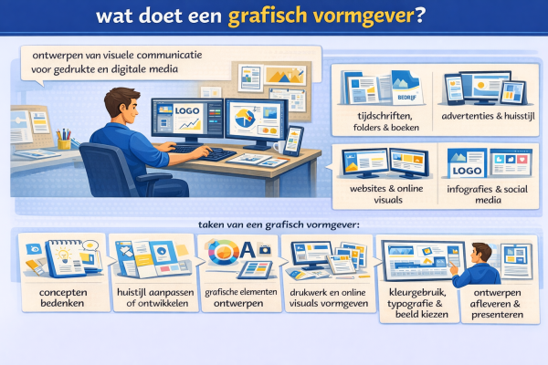 Alles over het beroep grafisch vormgever Wat doet een grafisch vormgever